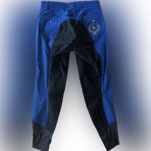 USG Jess Laguna Equestrian Horse Riding Full Seat Breeches Crystal Buttons